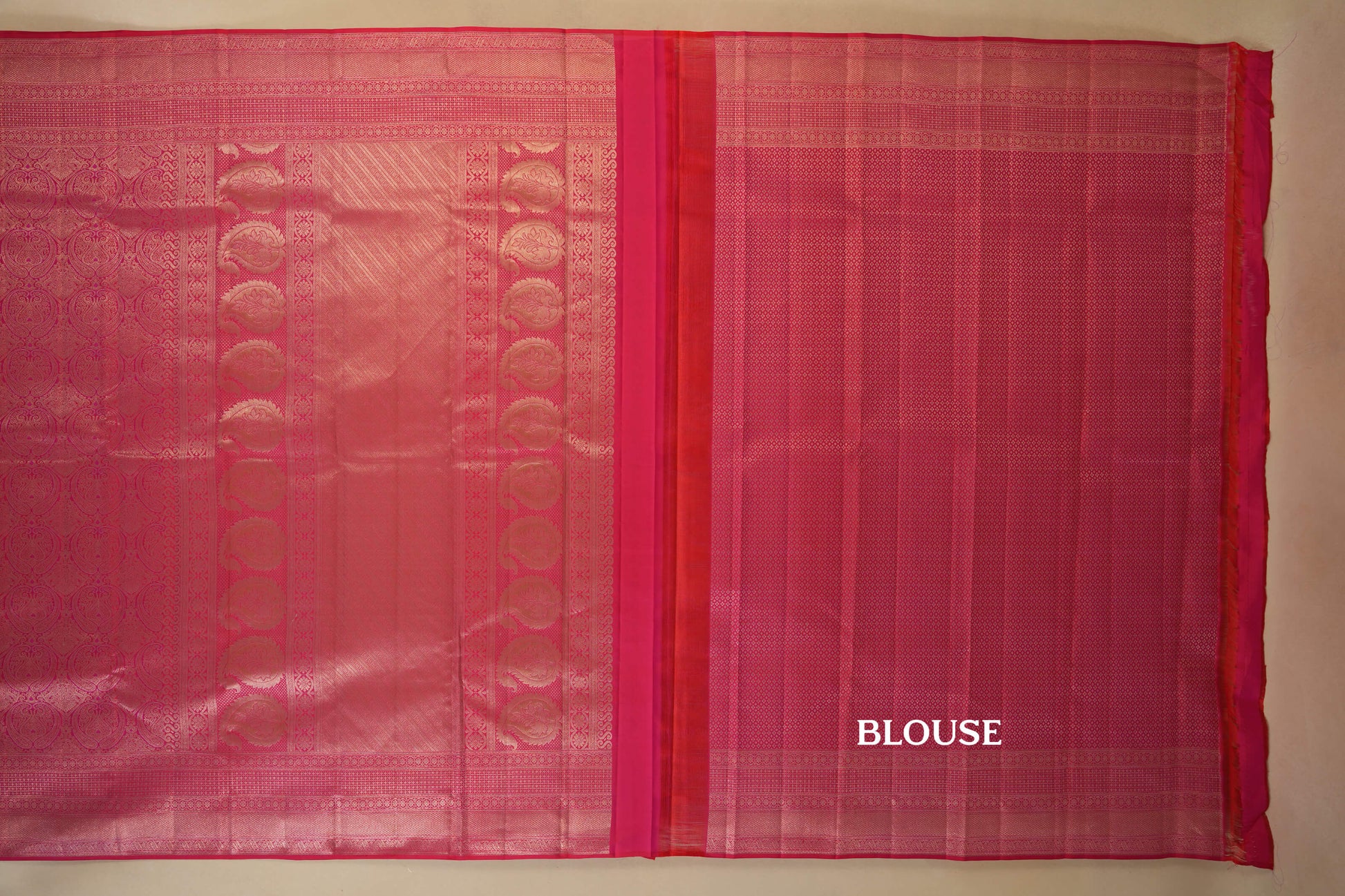 vintage kanjivaram silk saree blouse