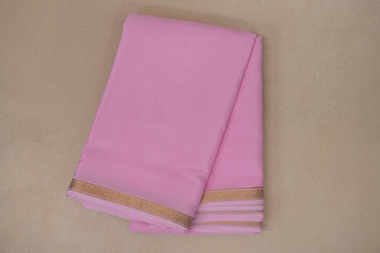 Baby Pink Mysore Silk Saree SS8996