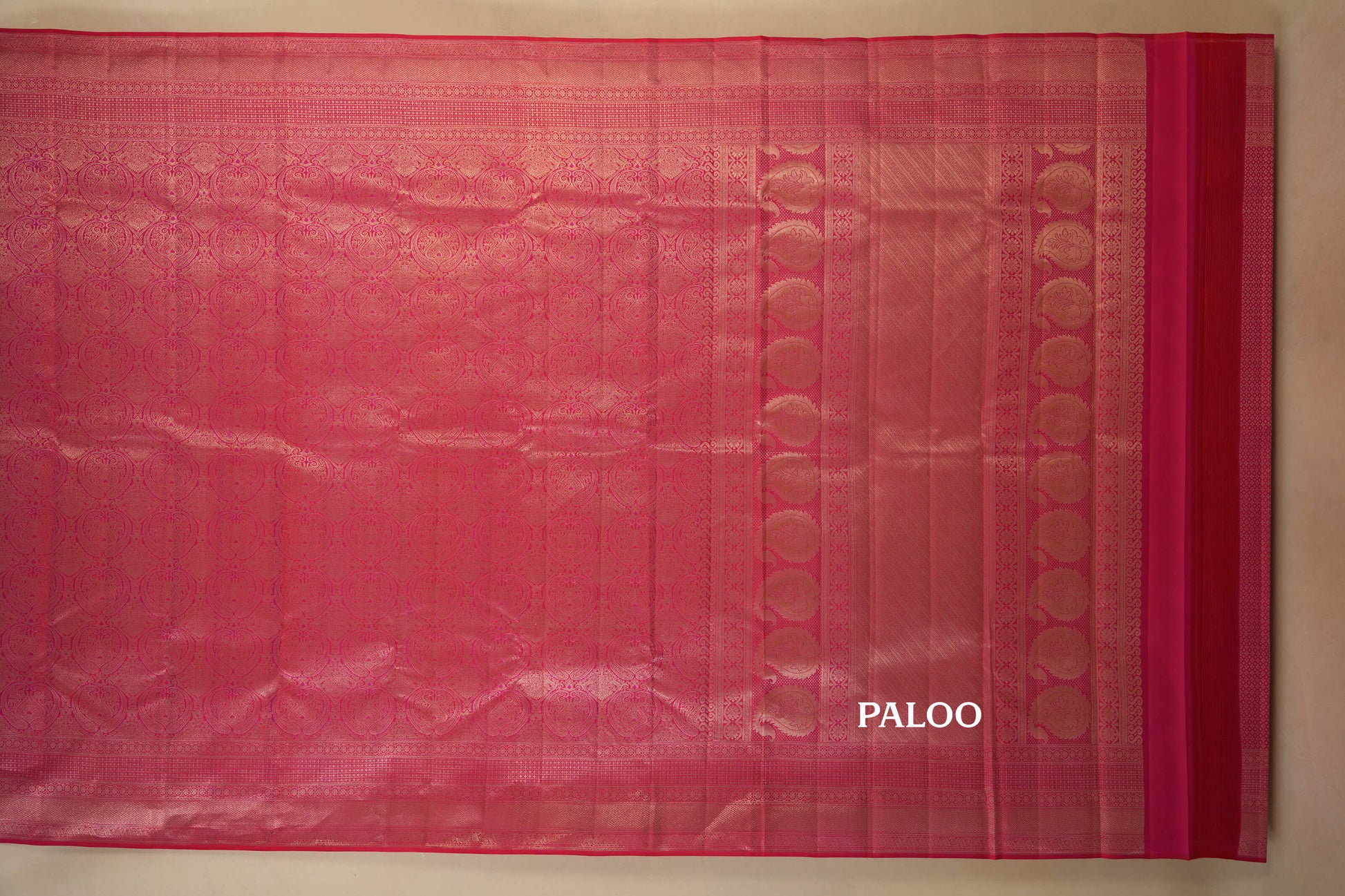vintage kanjivaram silk saree paloo