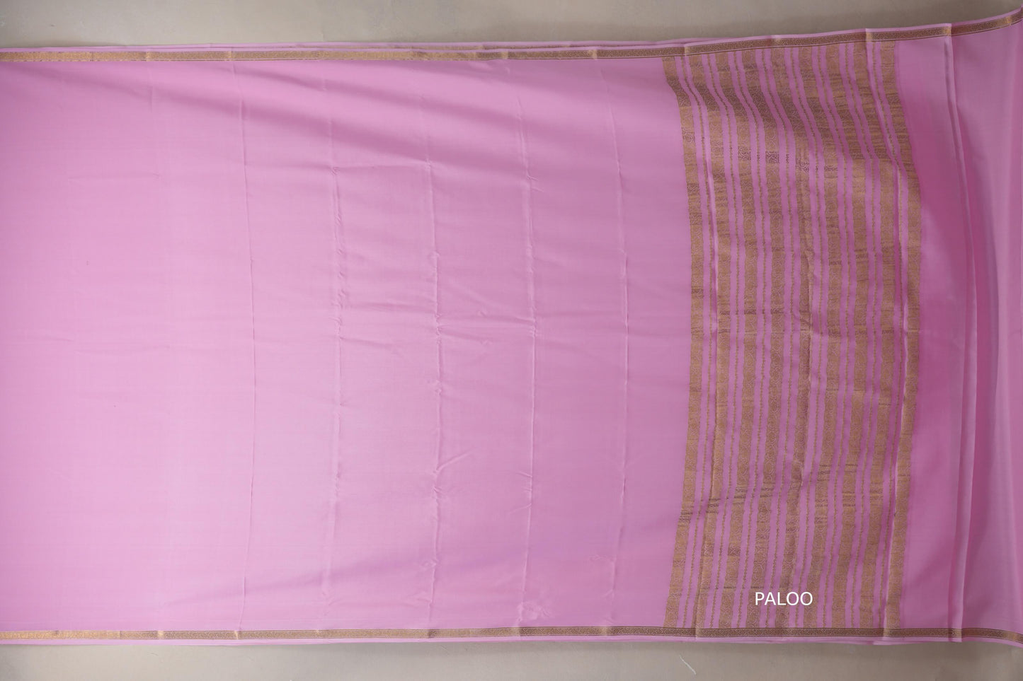 Baby Pink Mysore Silk Saree SS8996
