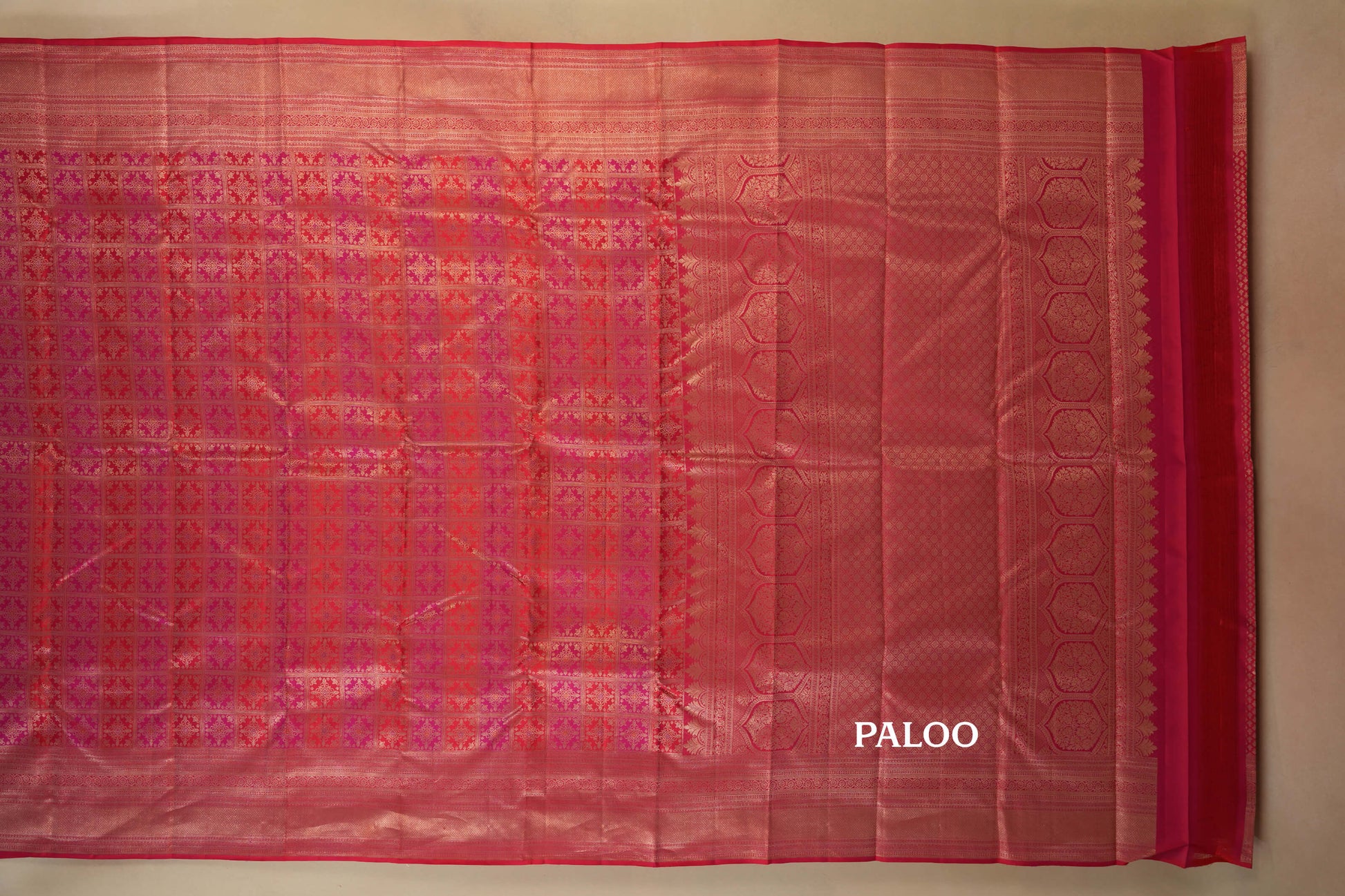 vintage kanjivaram silk saree paloo