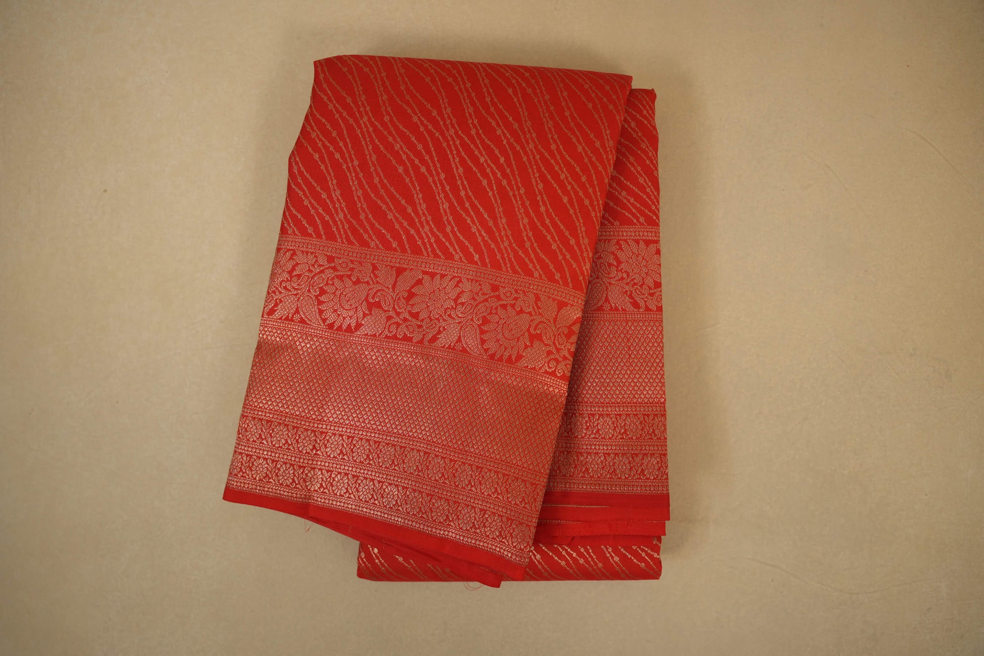 Red vintage kanjivaram silk saree