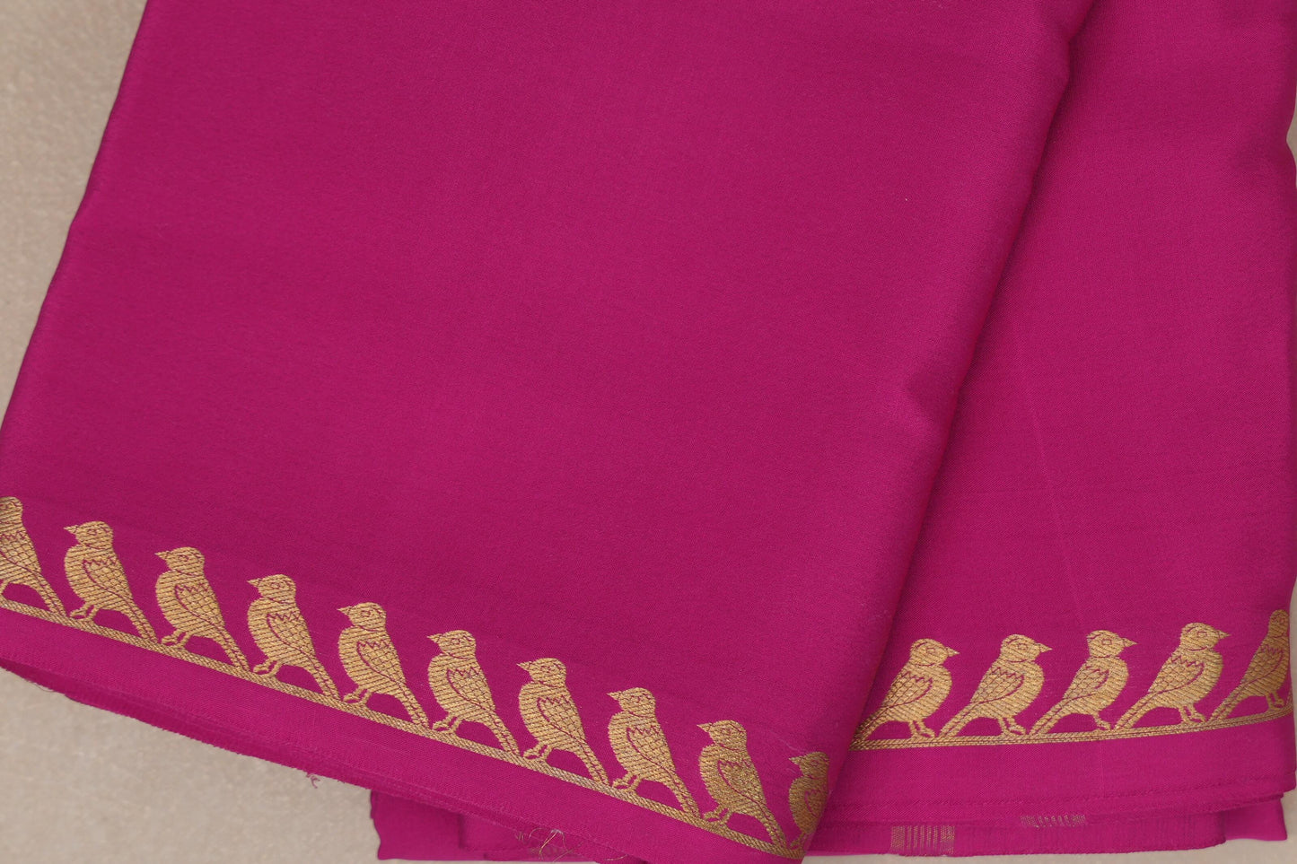 Bright Rani Pink Mysore Silk Saree SS9000