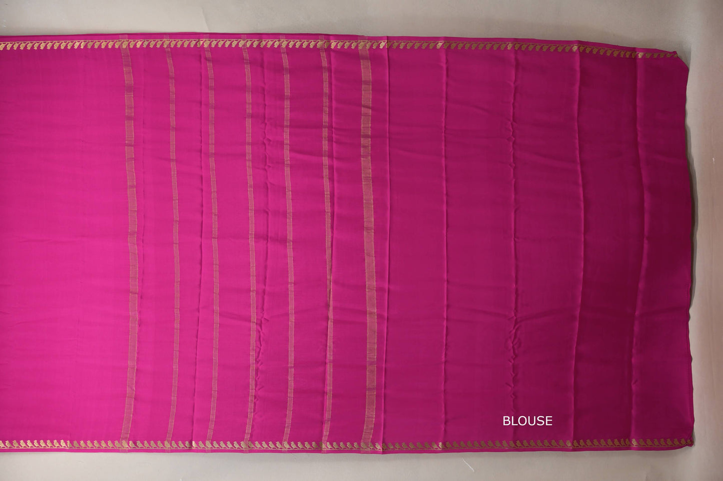 Bright Rani Pink Mysore Silk Saree SS9000