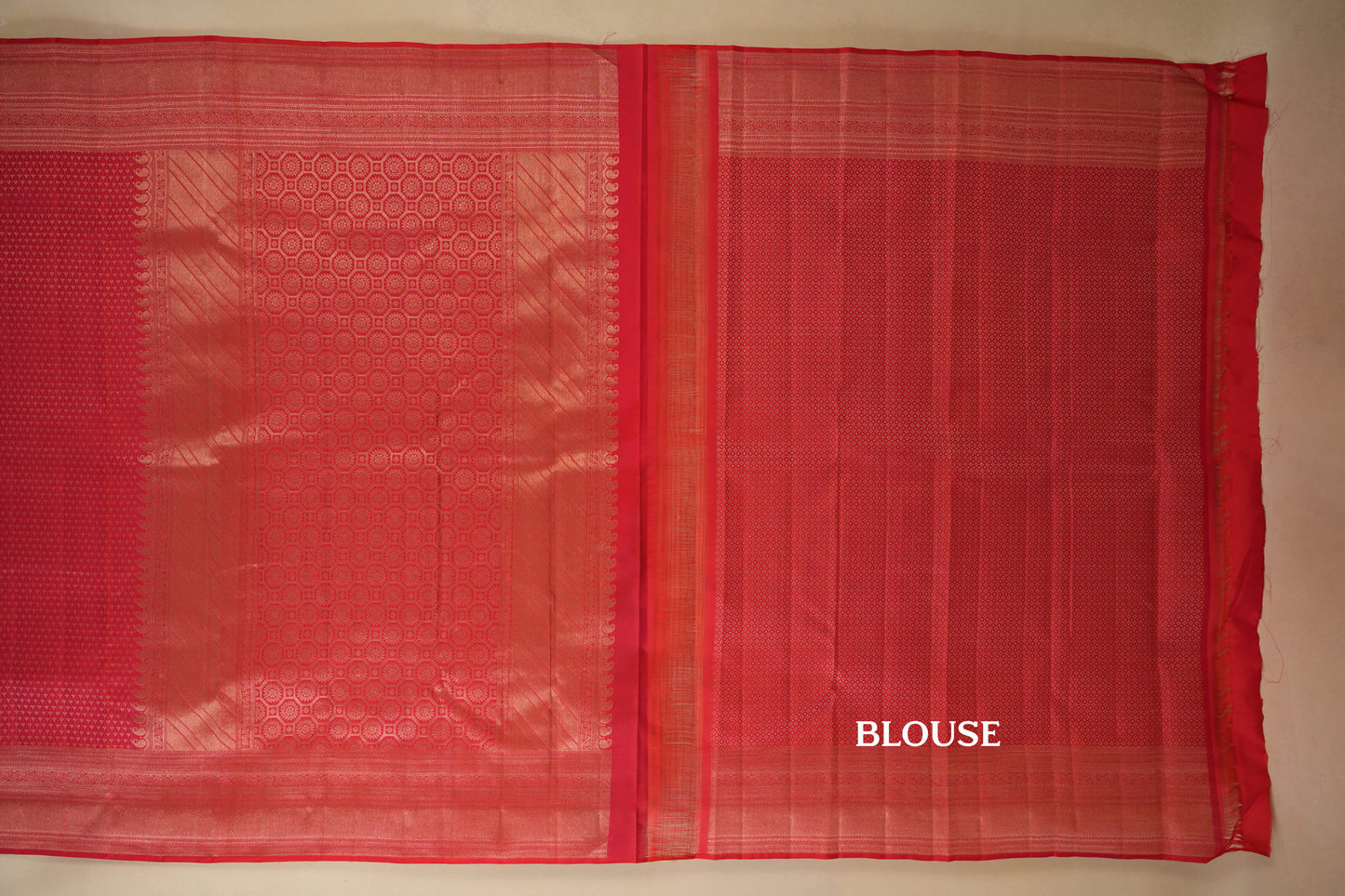 vintage kanjivaram silk saree blouse