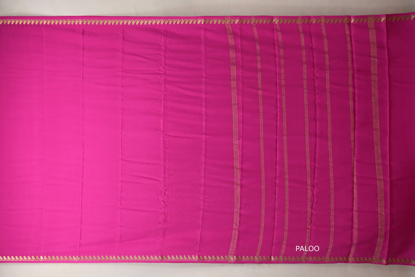 Bright Rani Pink Mysore Silk Saree SS9000