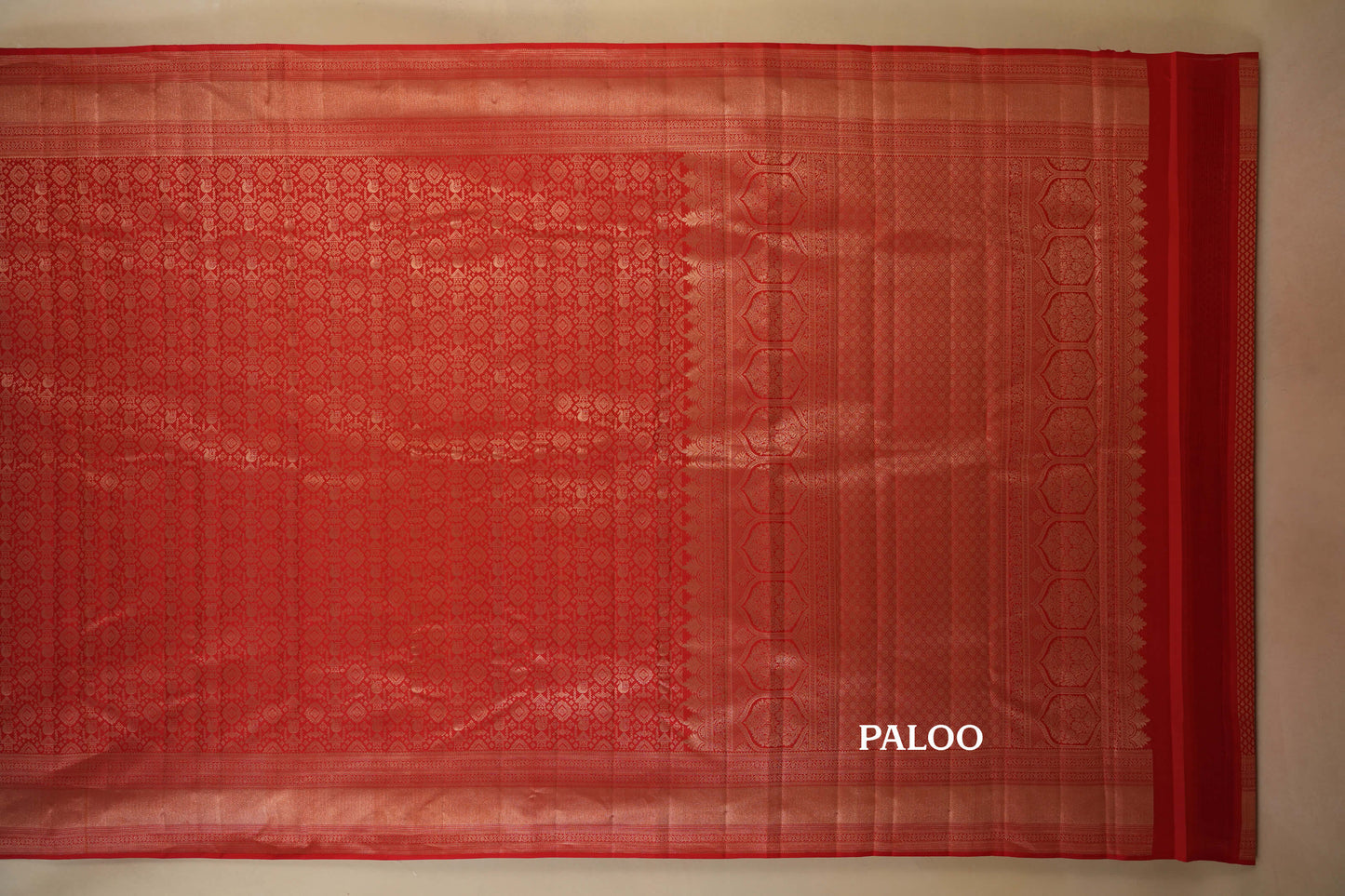vintage kanjivaram silk saree paloo