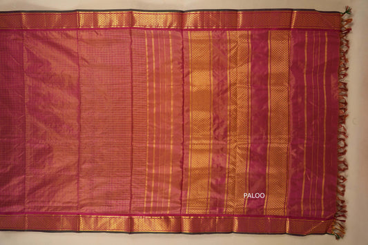 ten yards madisar silk saree paloo