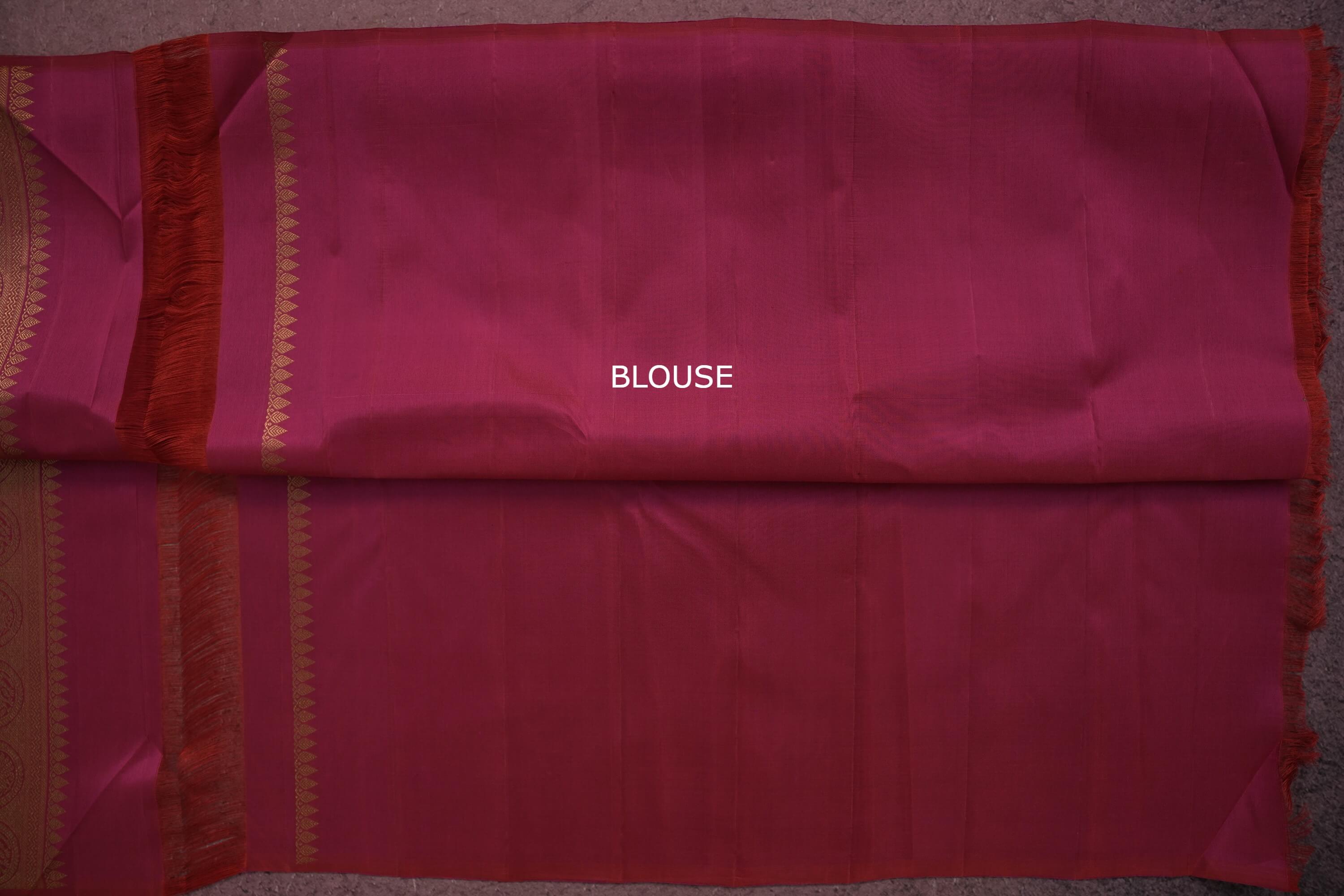 Navy Blue Kanjivaram Silk Saree SS6456