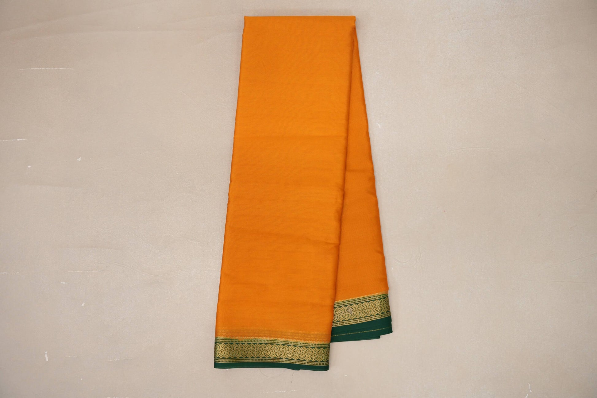 Bright Mango Yellow Mysore Silk Saree online