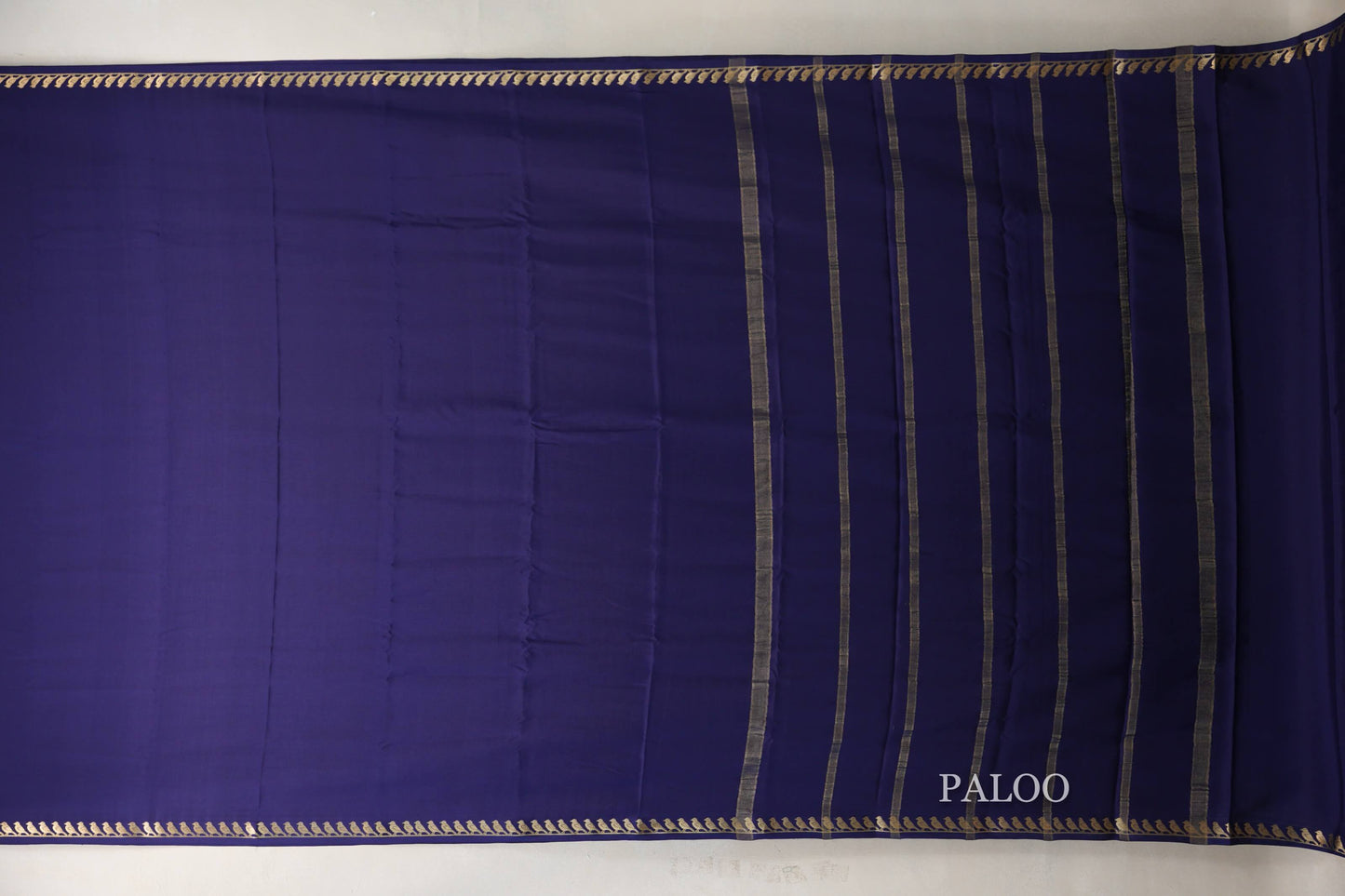 Deep Blue Mysore Silk Saree SS9029