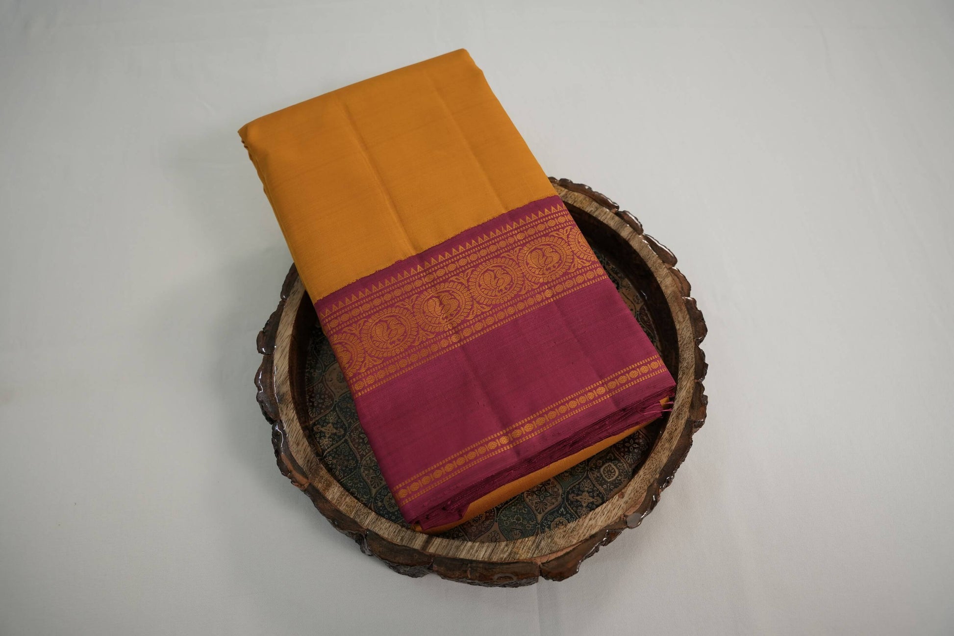 Plain kanchipuram silk saree