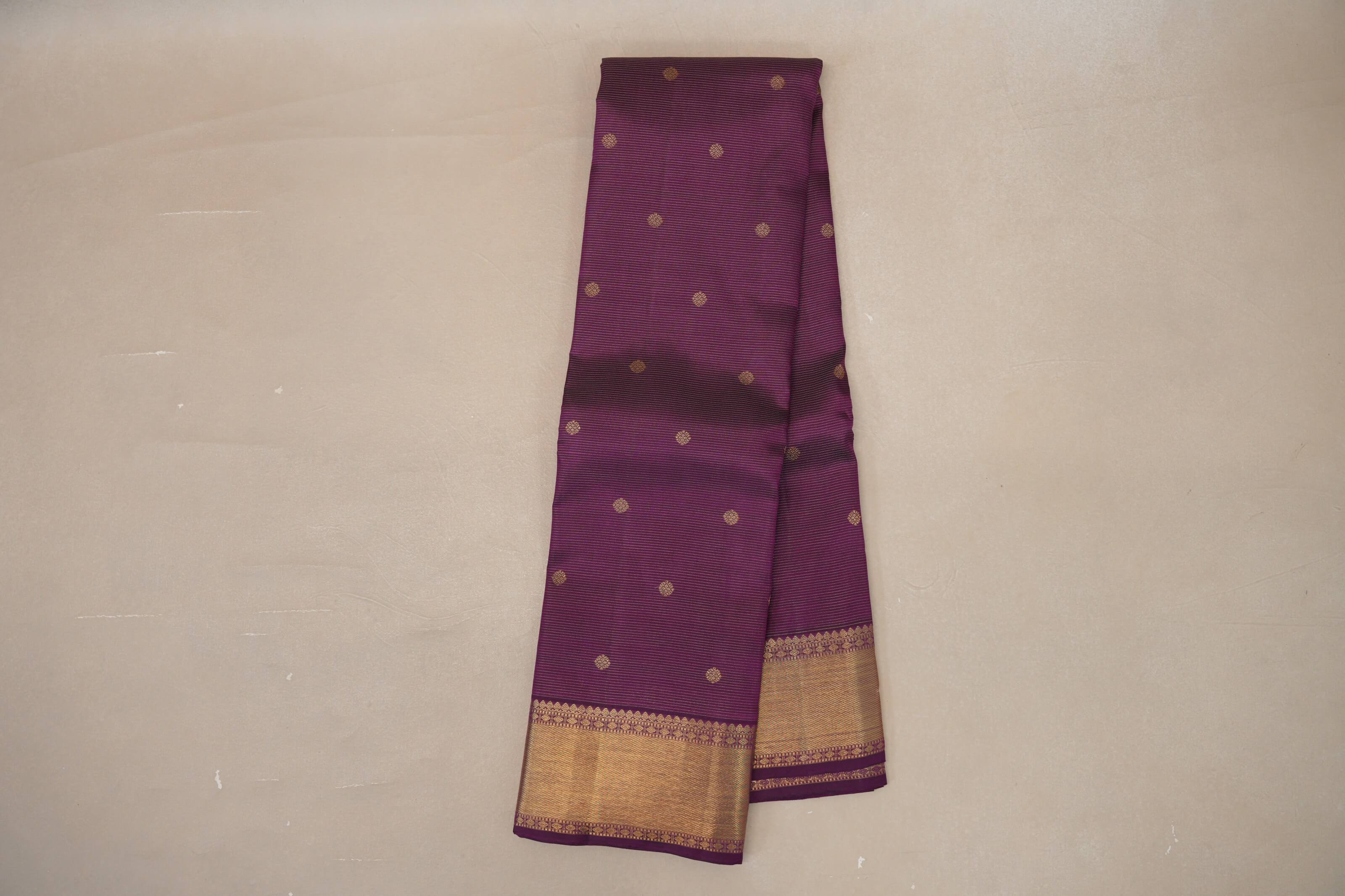 Magenta Vintage Heirloom Kanjivaram Silk Saree online
