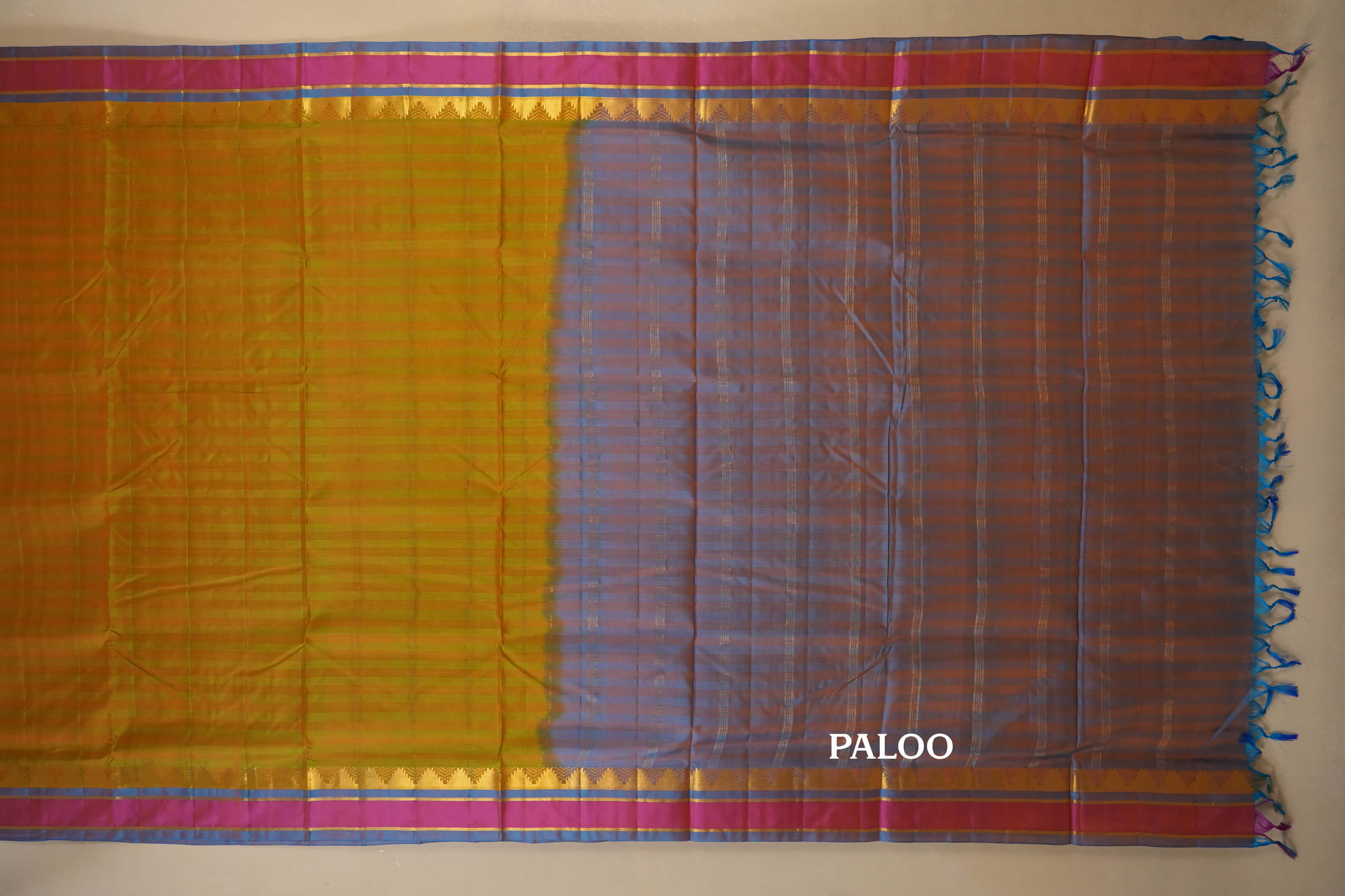 ten yards madisar silk saree paloo