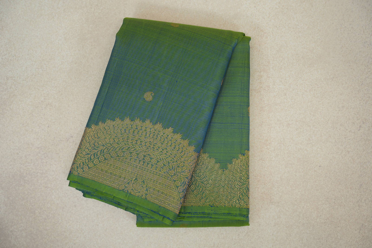 Pista Green Plant Based Kanjivaram Silk Saree