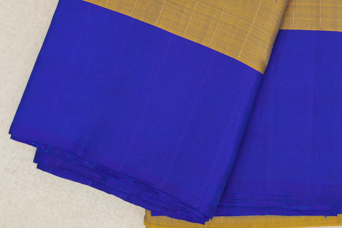 Mustard Plant Based Kanjivaram Silk Saree border