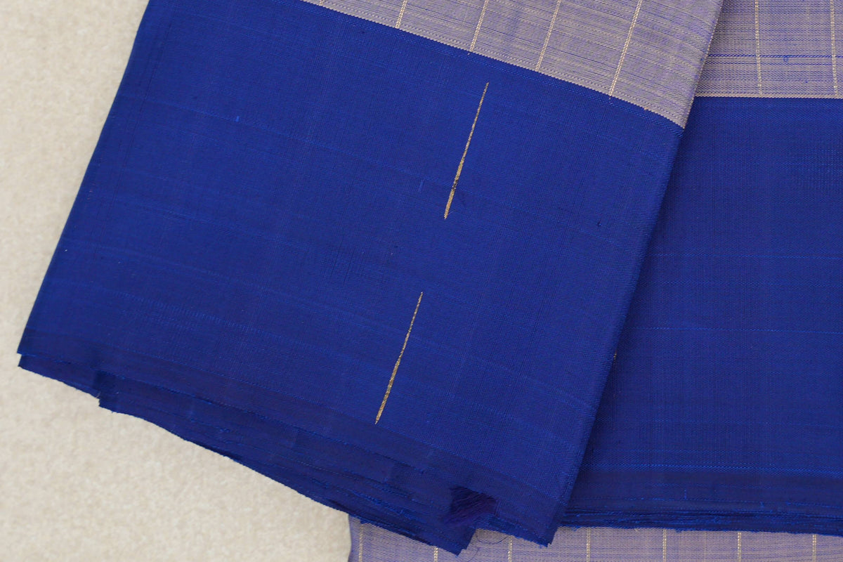 Lavender Plant Based Kanjivaram Silk Saree border