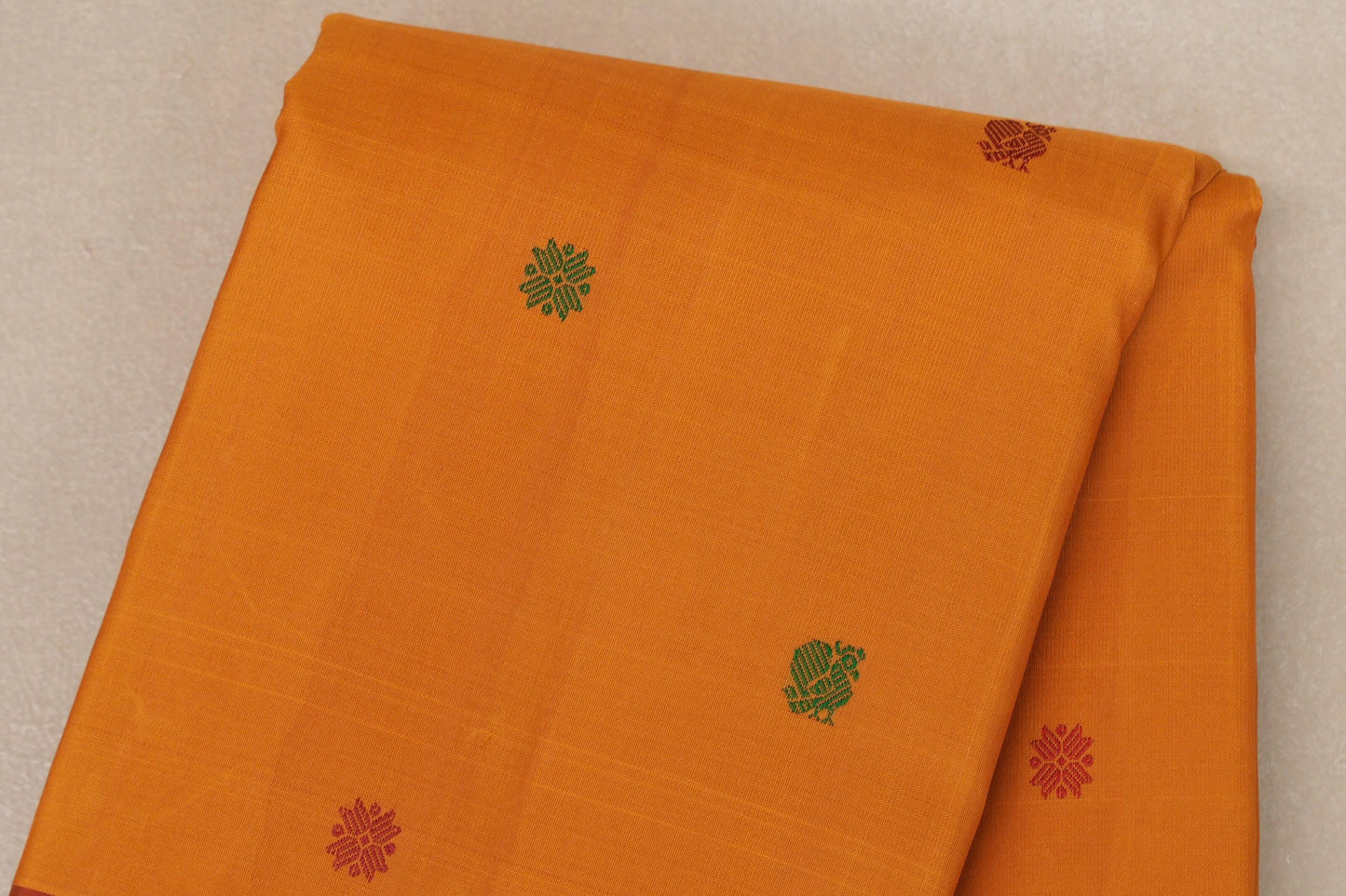 Mango yellow with Pink with parrot green Vintage Kanjivaram Silk Saree SS9054