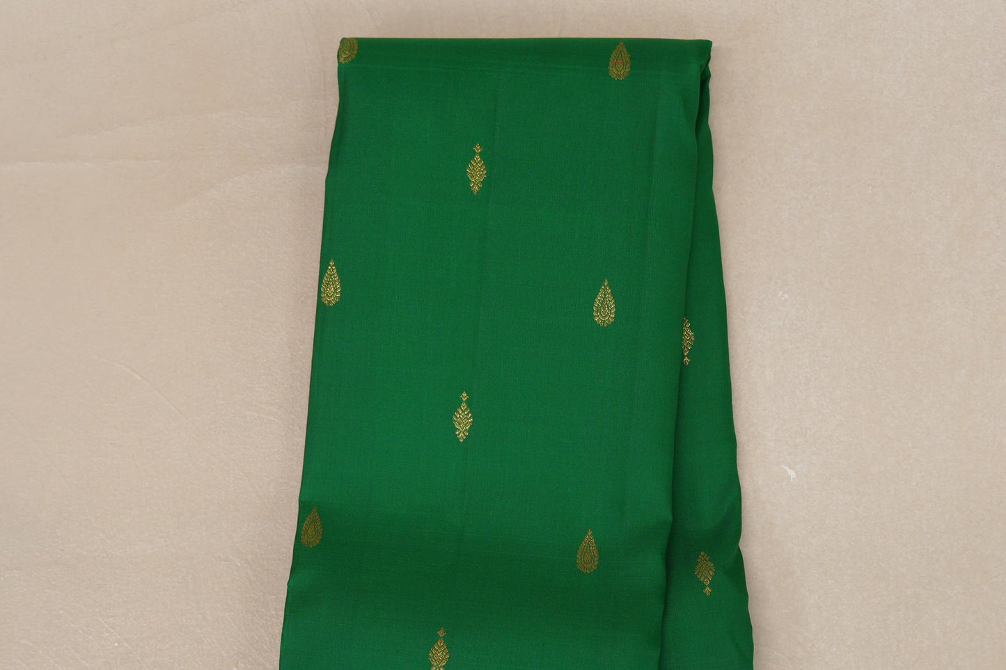 Parrot Green with Milk white Vintage Kanjivaram Silk Saree SS9057
