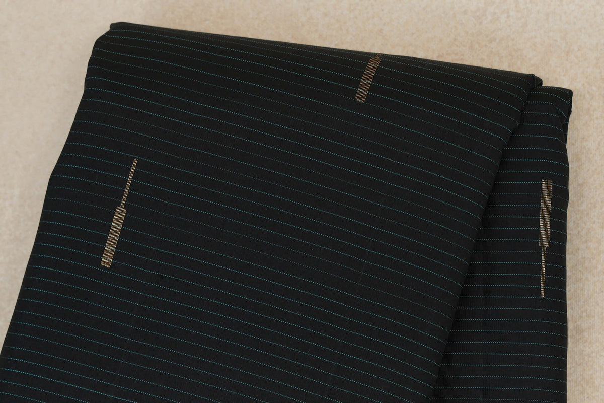 Black Vintage Kanjivaram Silk Saree SS10183