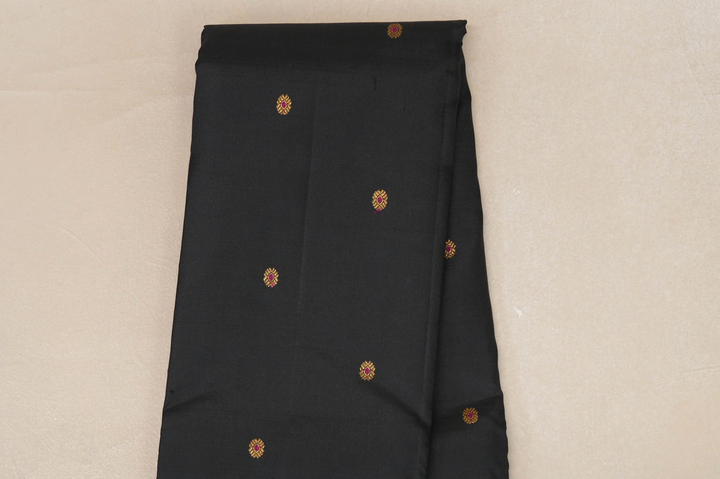 Black with Deep Bottle Green with Magenta Vintage Kanjivaram Silk Saree SS9059