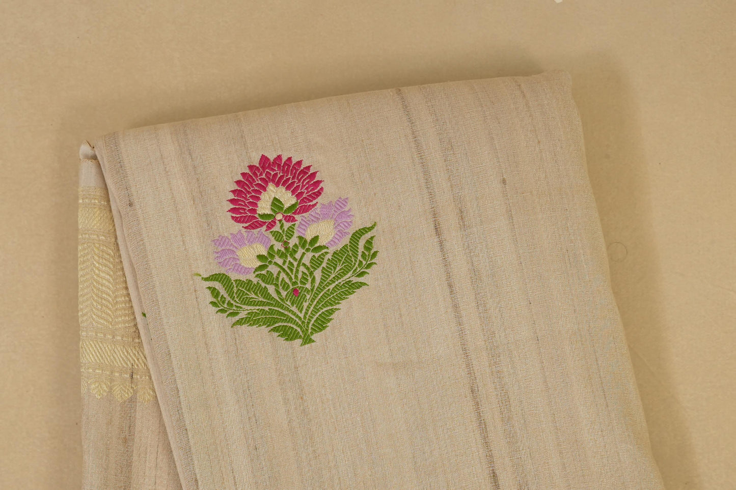 Tussar Color Banarasi Silk Saree  body zoom