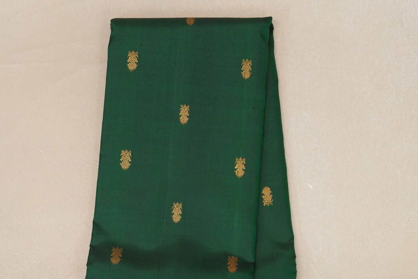Bottle Green Vintage Kanjivaram Silk Saree SS9064