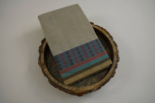 Light beige kanchi cotton saree