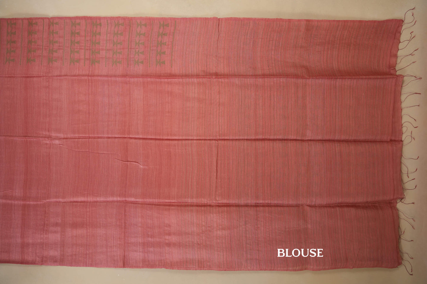 tussar silk saree blouse