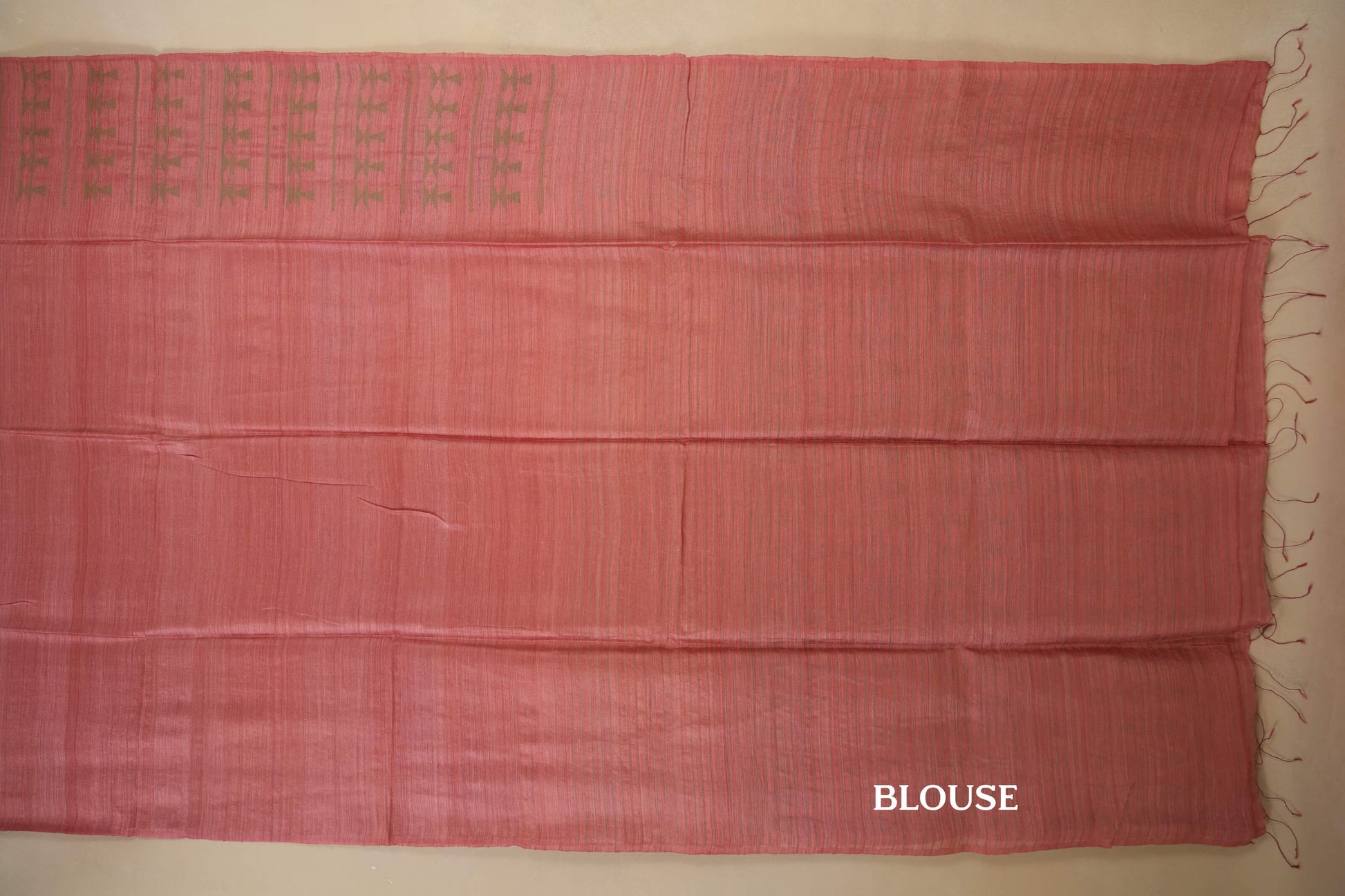 tussar silk saree blouse