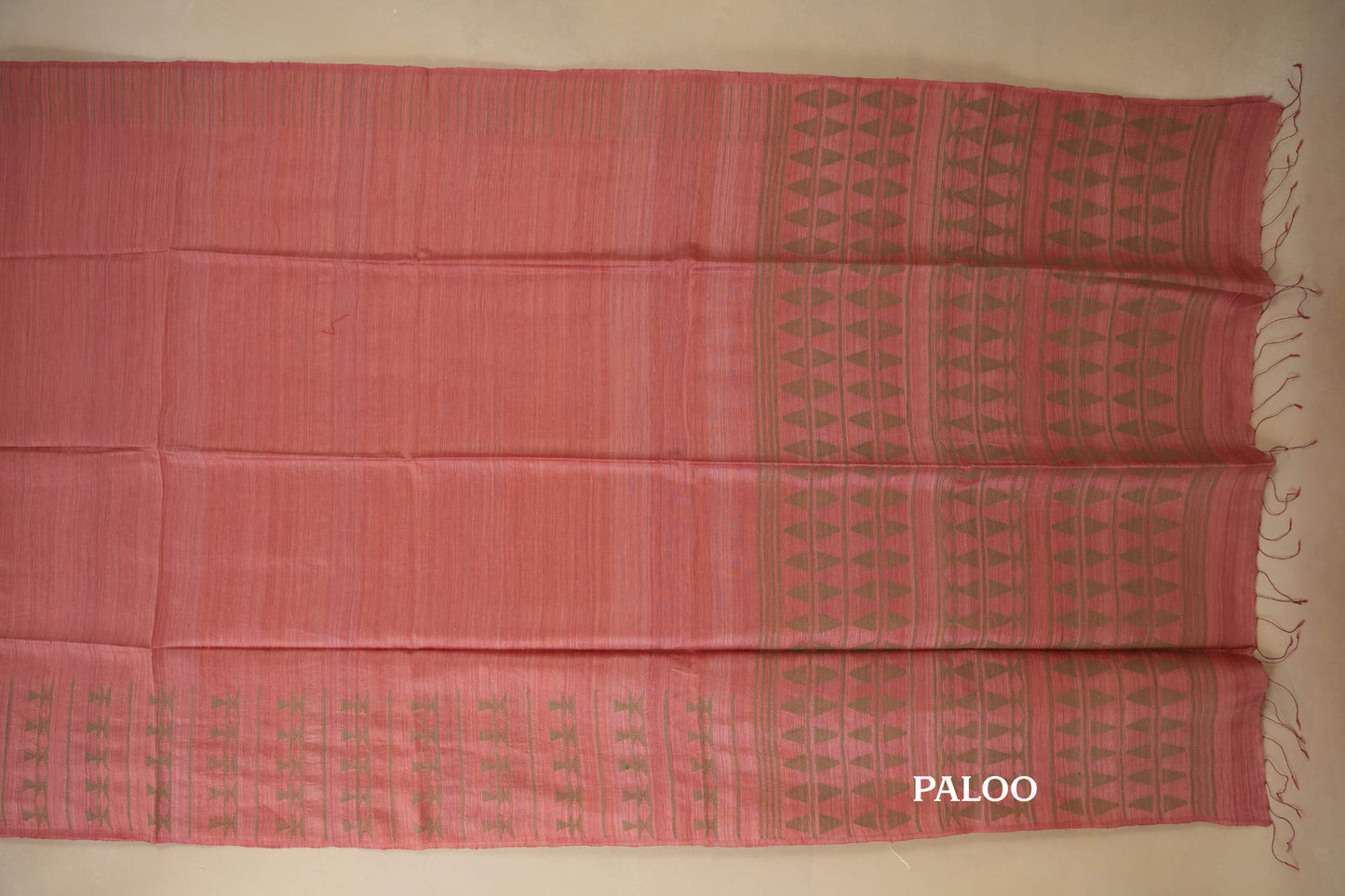tussar silk saree paloo