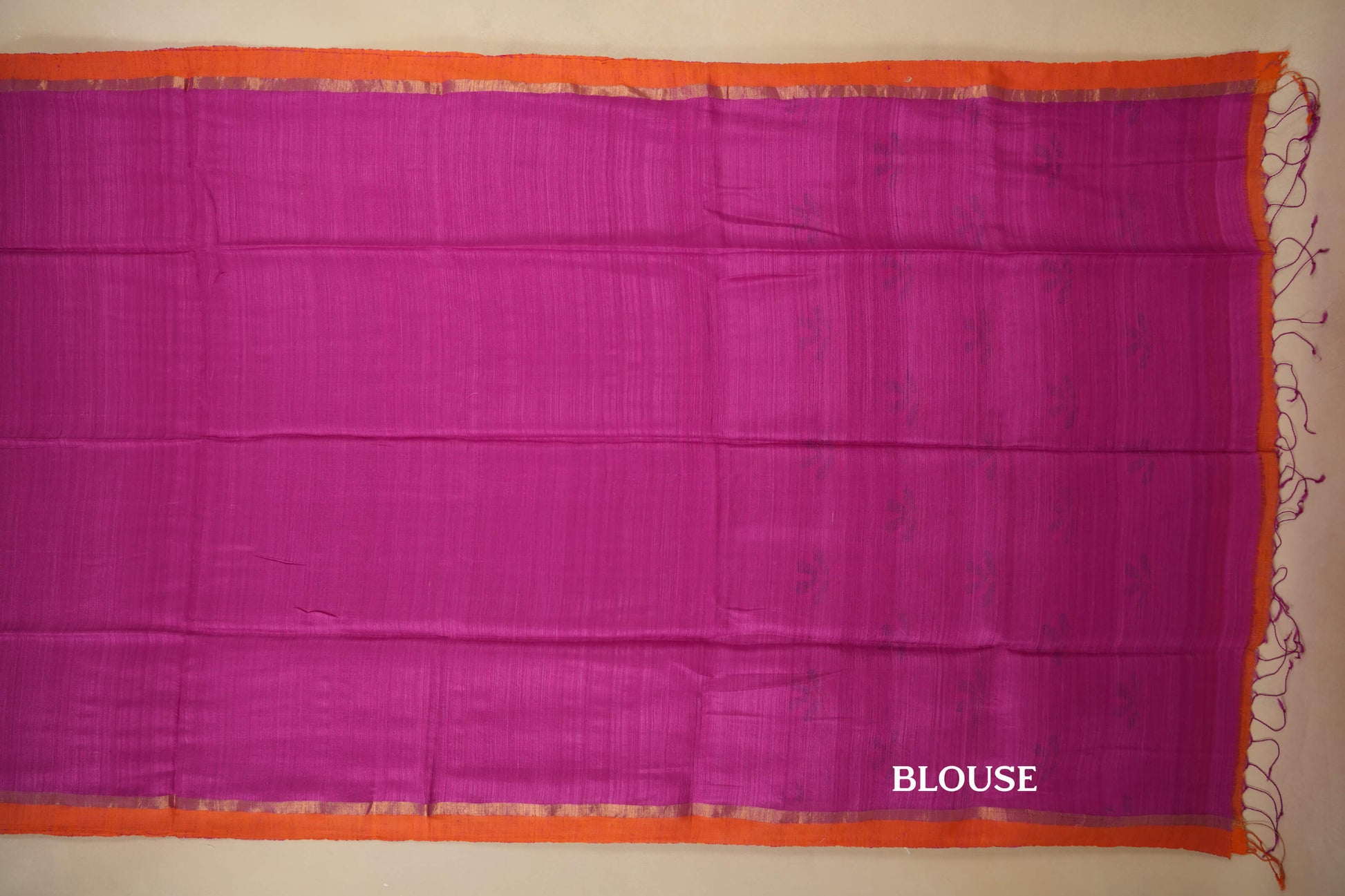 tussar silk saree blouse