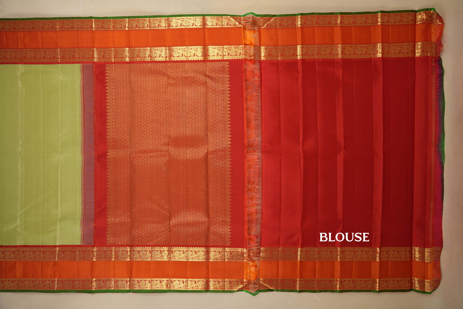 vintage kanjivaram silk saree blouse
