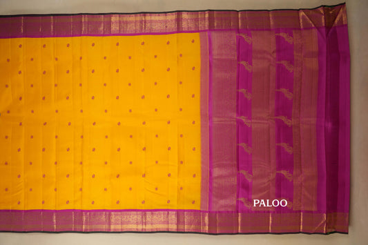 vintage kanjivaram silk saree paloo