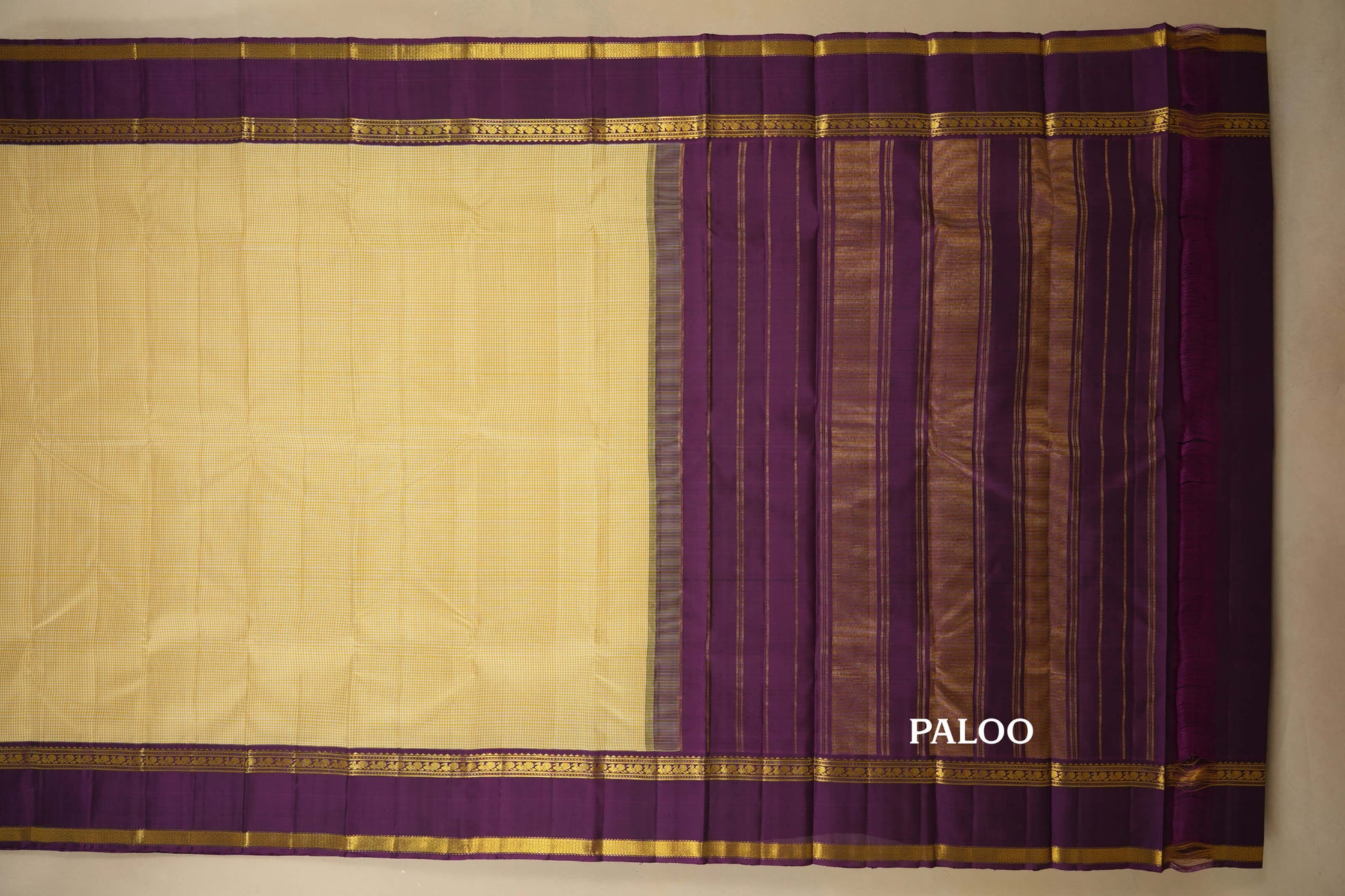 vintage kanjivaram silk saree paloo
