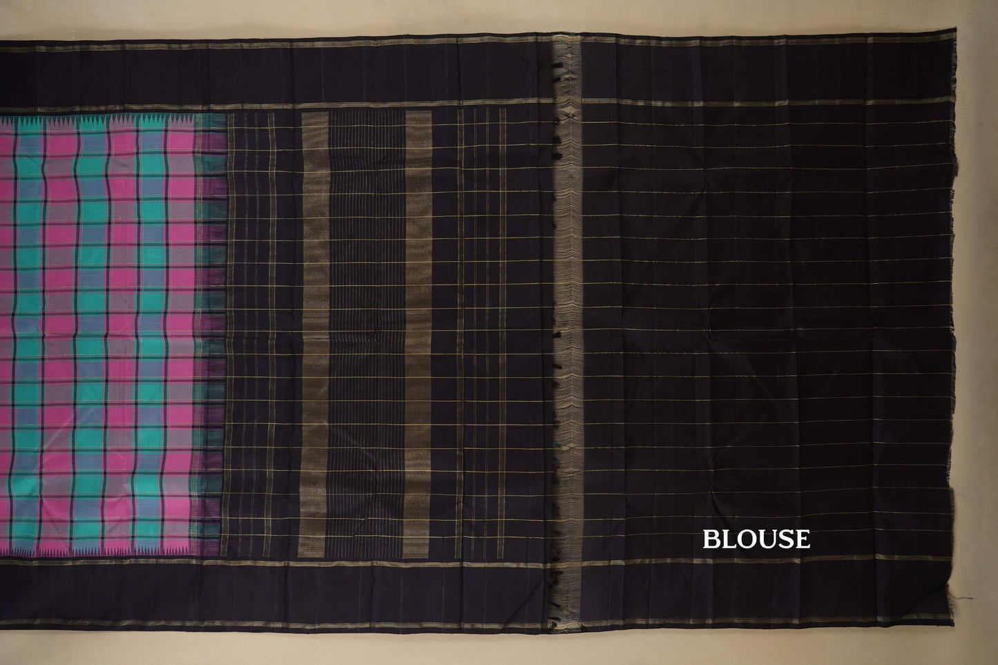 vintage kanjivaram silk saree blouse