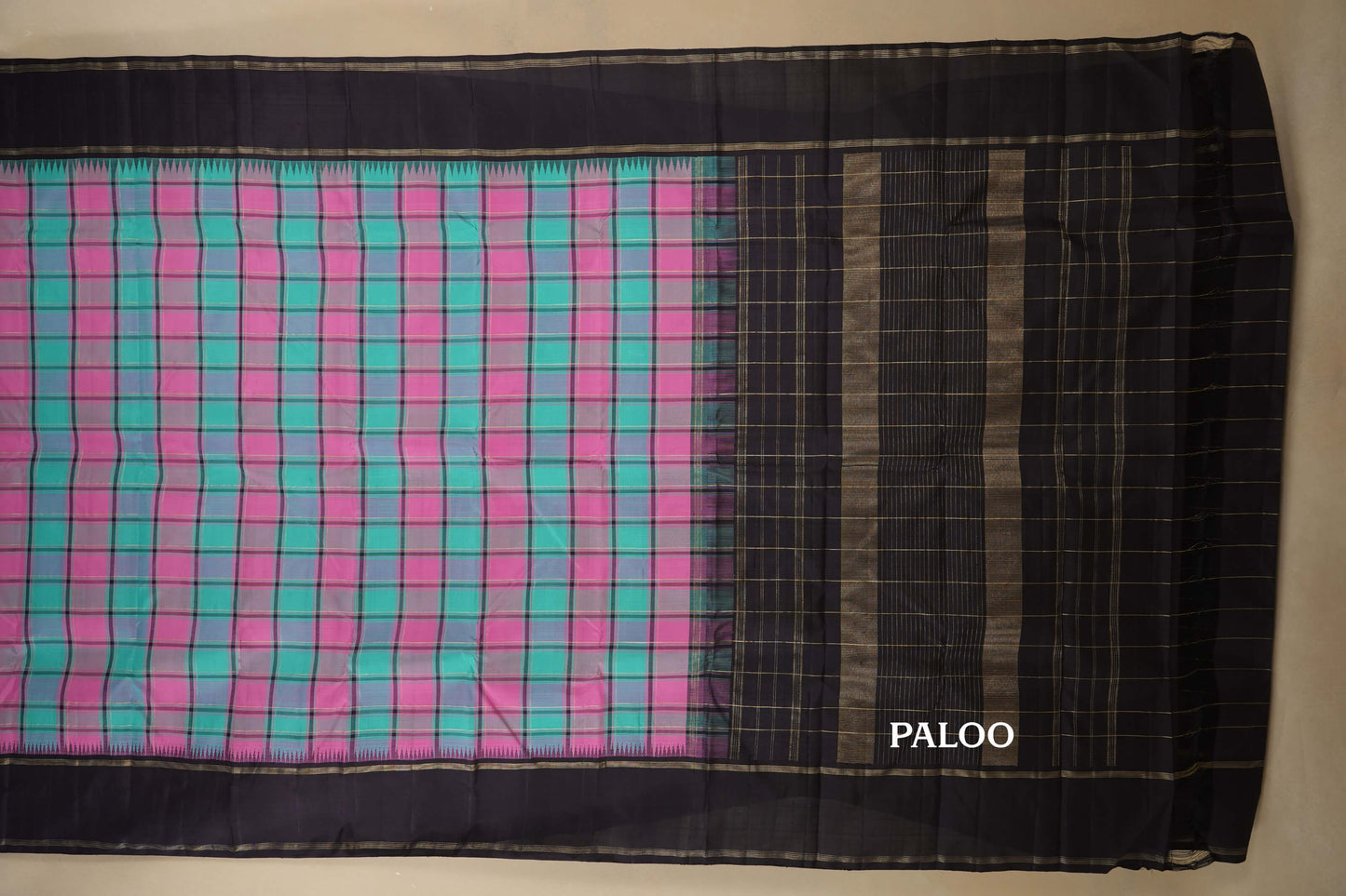 vintage kanjivaram silk saree paloo