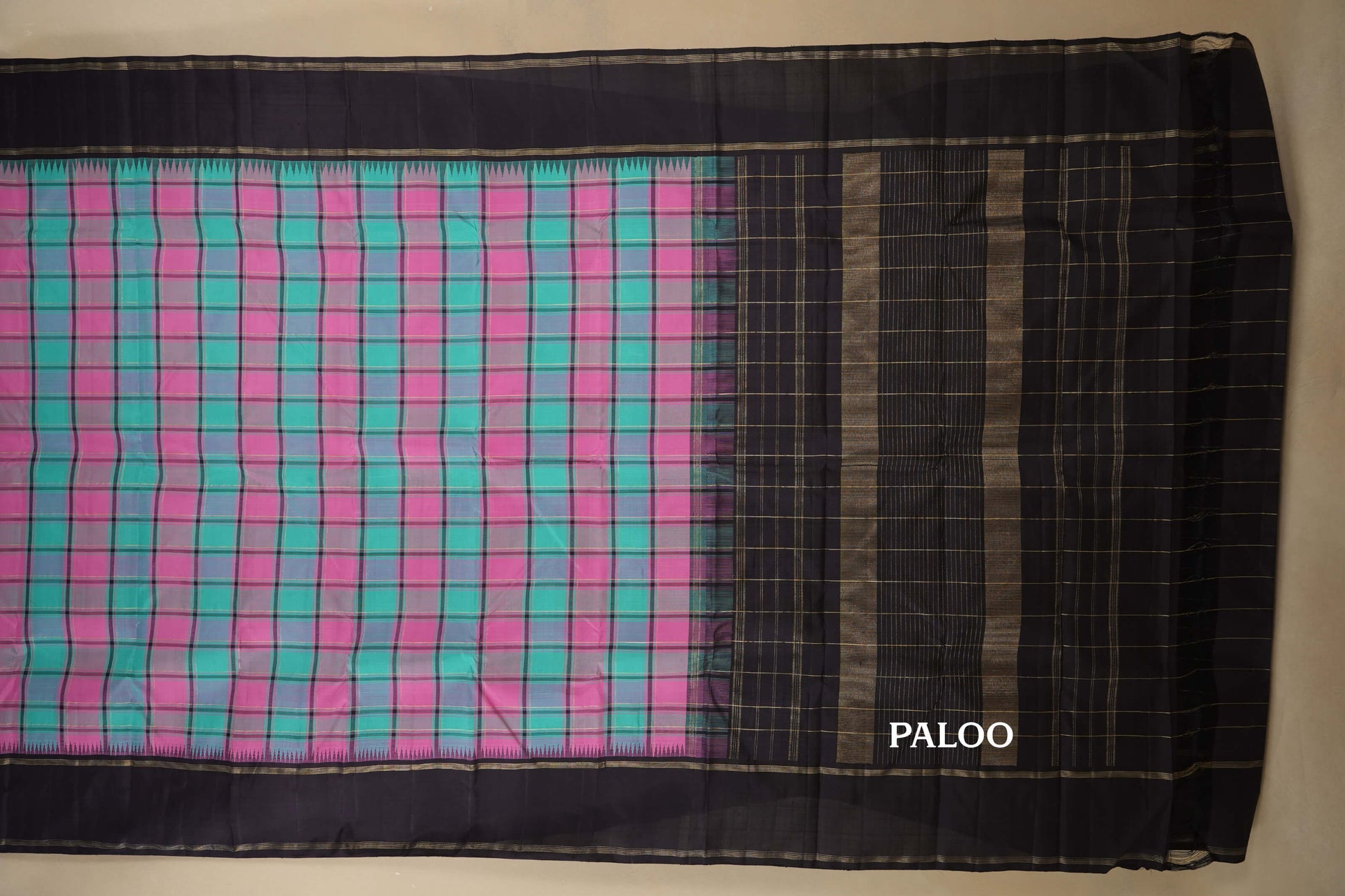 vintage kanjivaram silk saree paloo