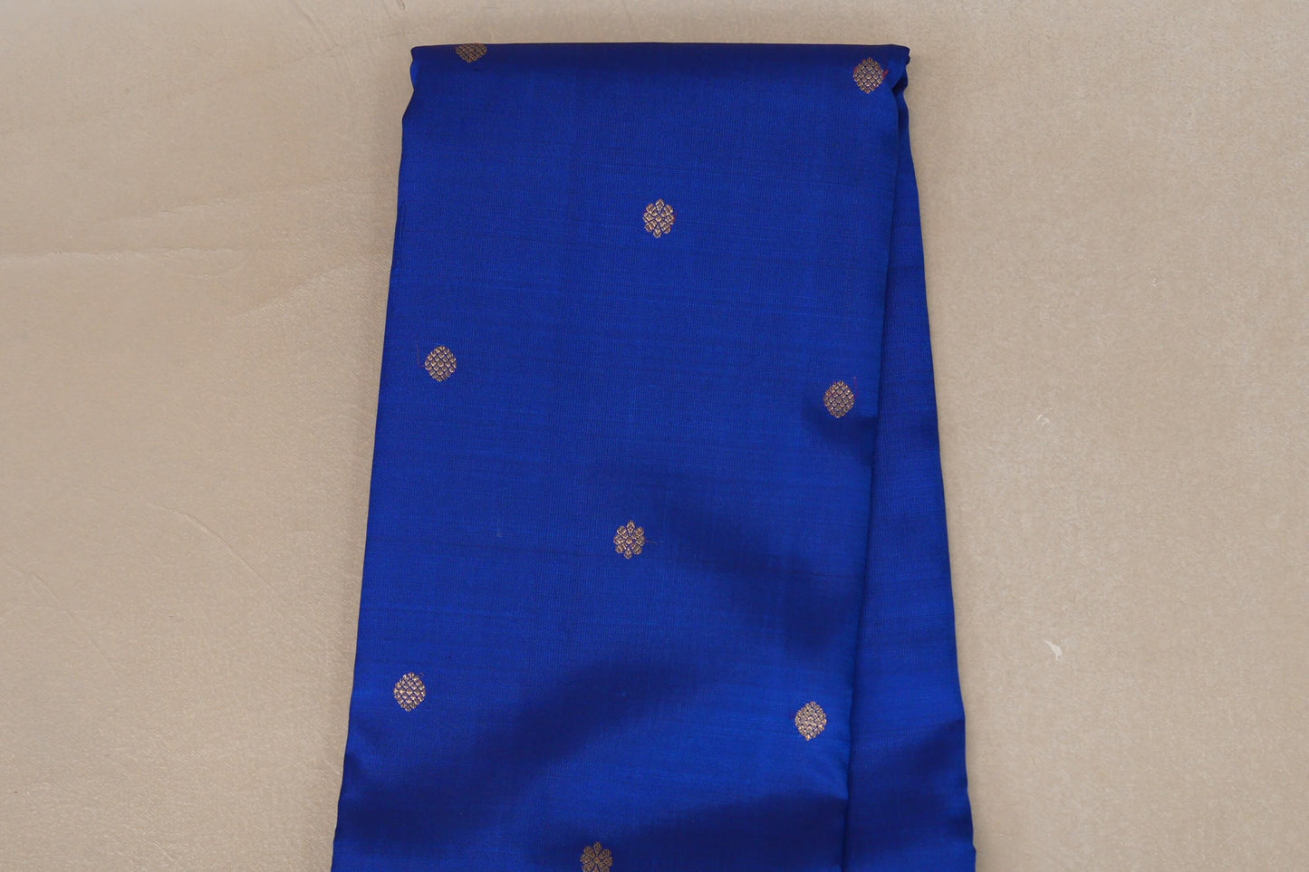Deep Blue with Bright Magenta Borders Vintage Kanjivaram Silk Saree SS9073