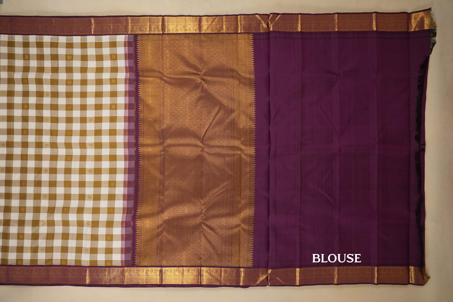 vintage kanjivaram silk saree blouse