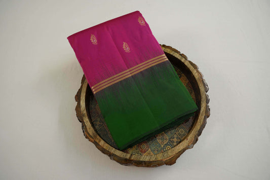 Pink light weight kanchipuram saree