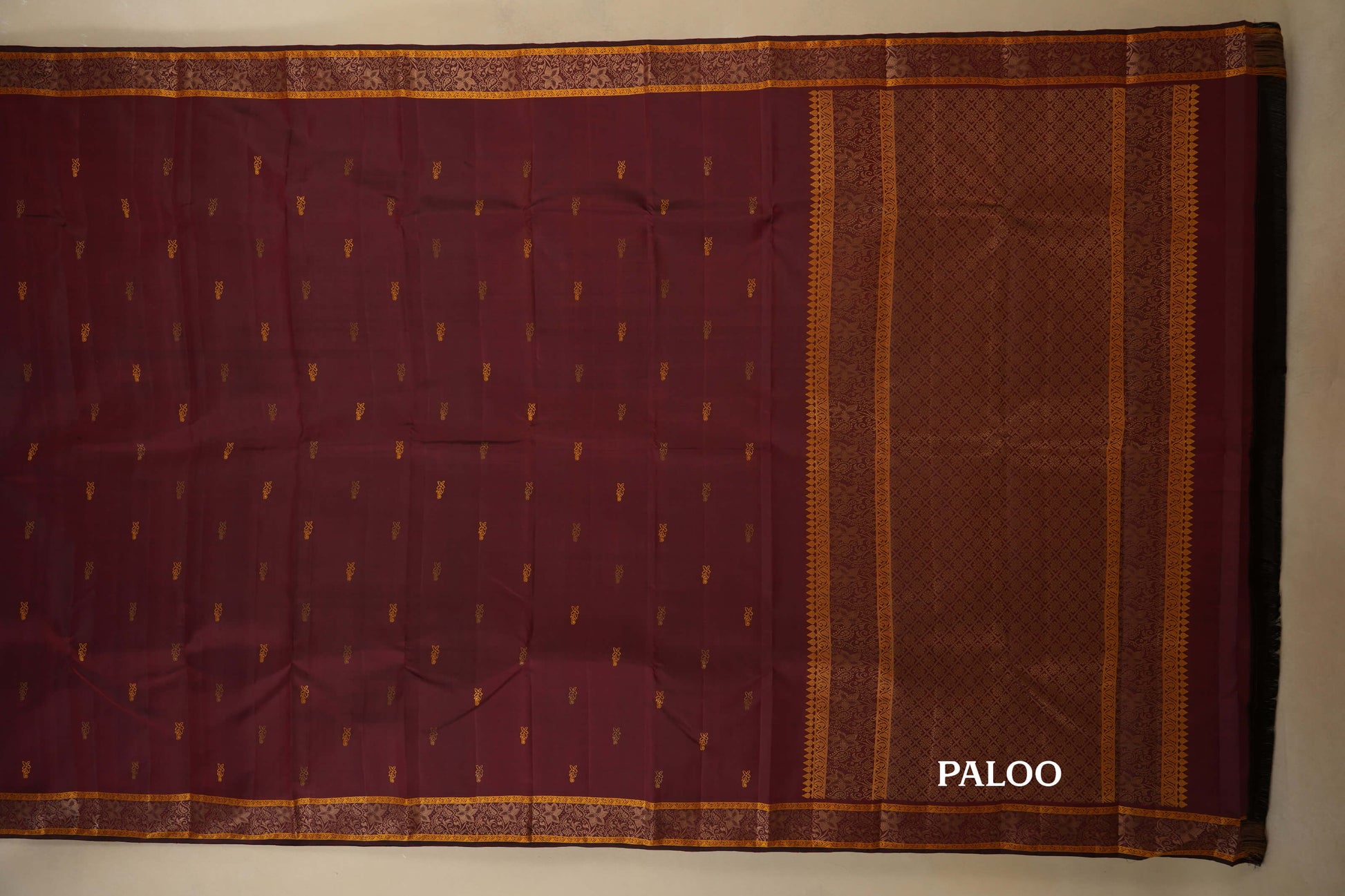 vintage kanjivaram silk saree paloo