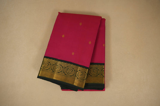 Pink vintage kanjivaram silk saree
