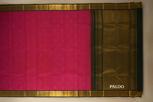 vintage kanjivaram silk saree paloo
