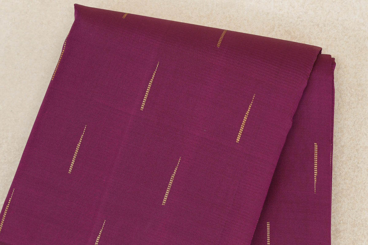 Deep Magenta with Deep Orange with Deep Bottle Green Selvedge Borders Vintage Kanjivaram Silk Saree body