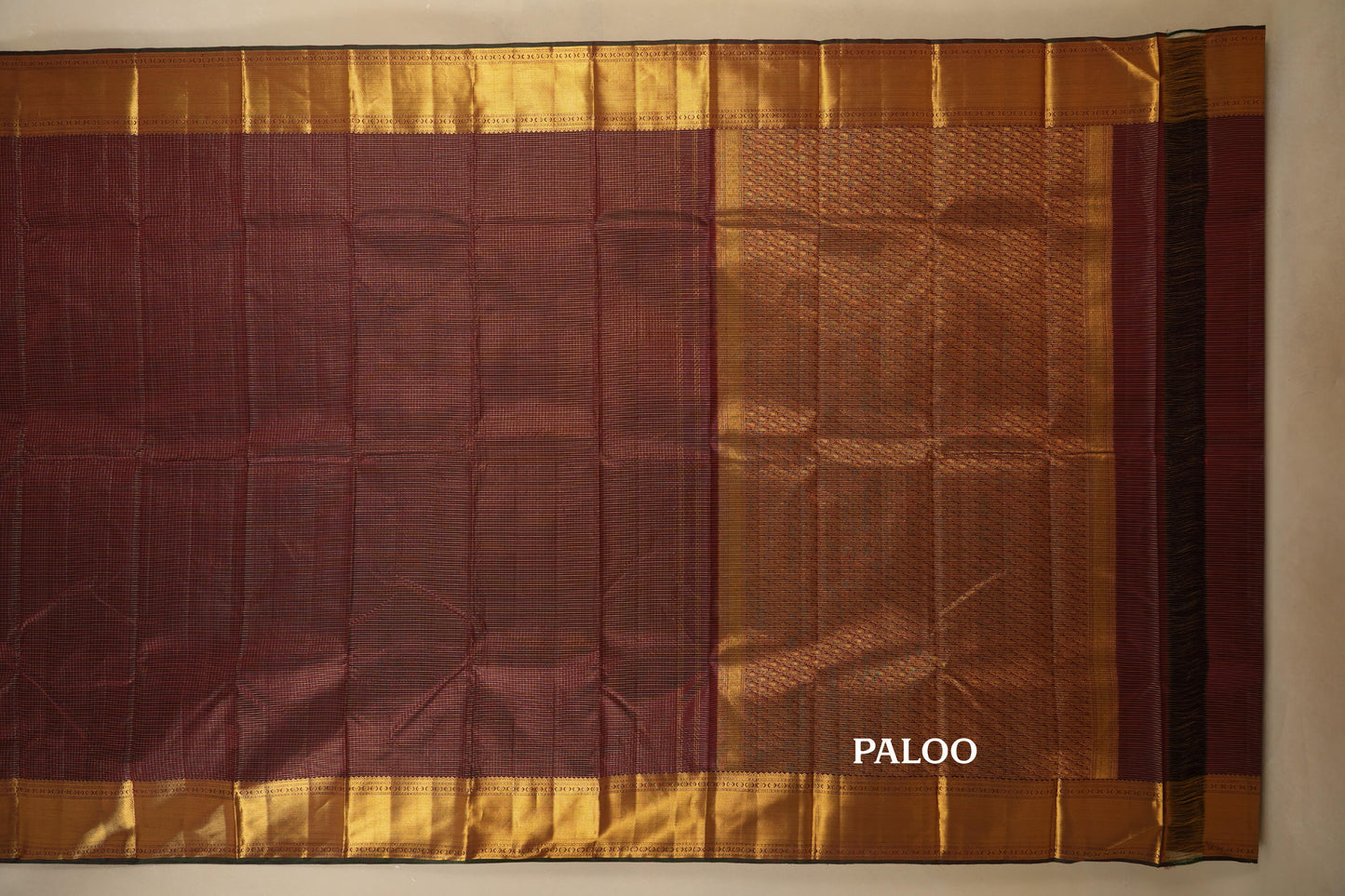 vintage kanjivaram silk saree paloo