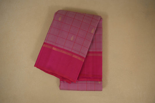 Onion pink vintage kanjivaram silk saree