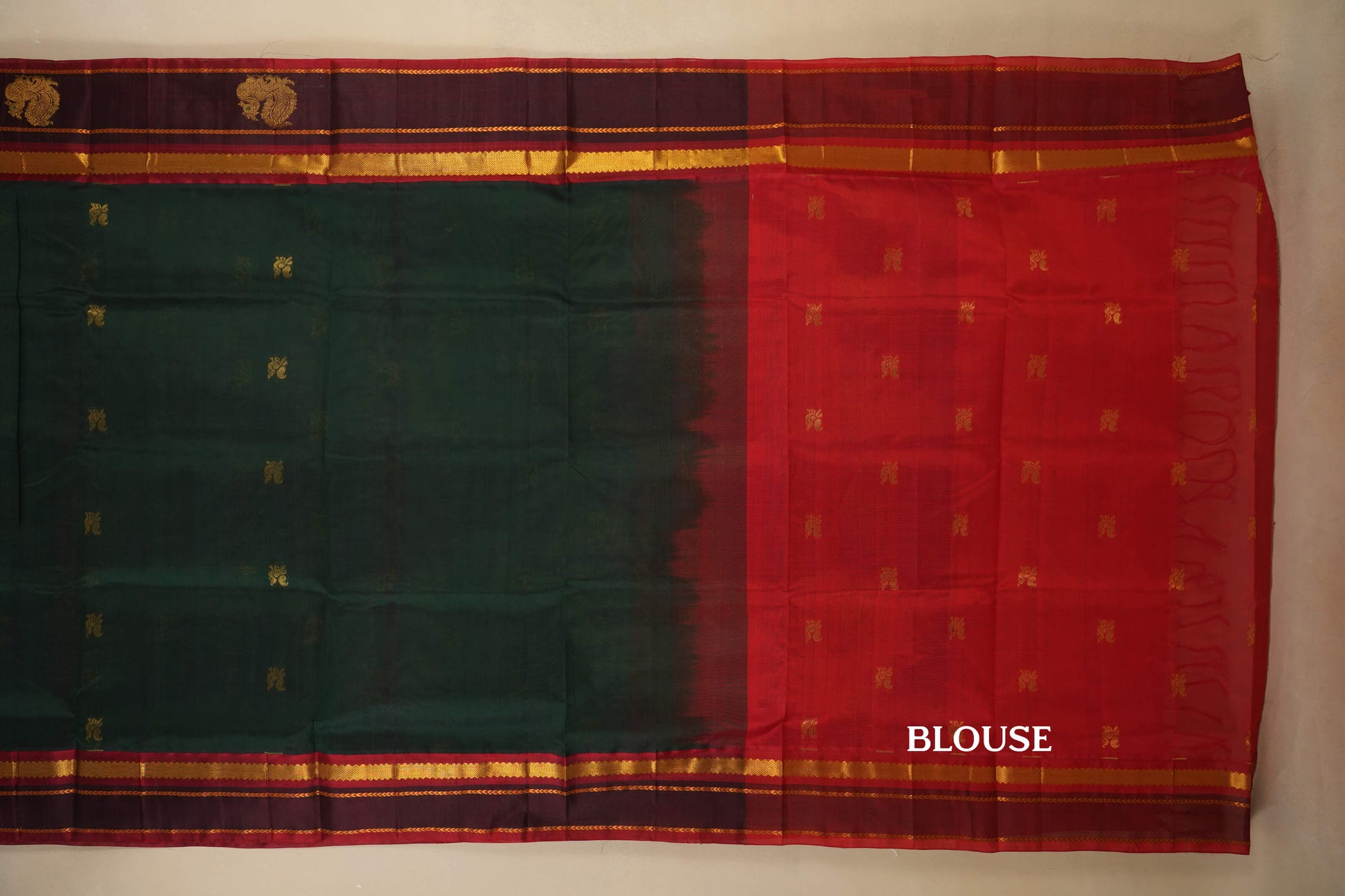 vintage silk cotton saree blouse