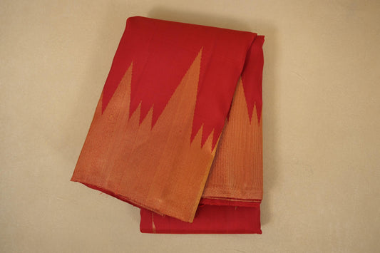 Red vintage kanjivaram silk saree