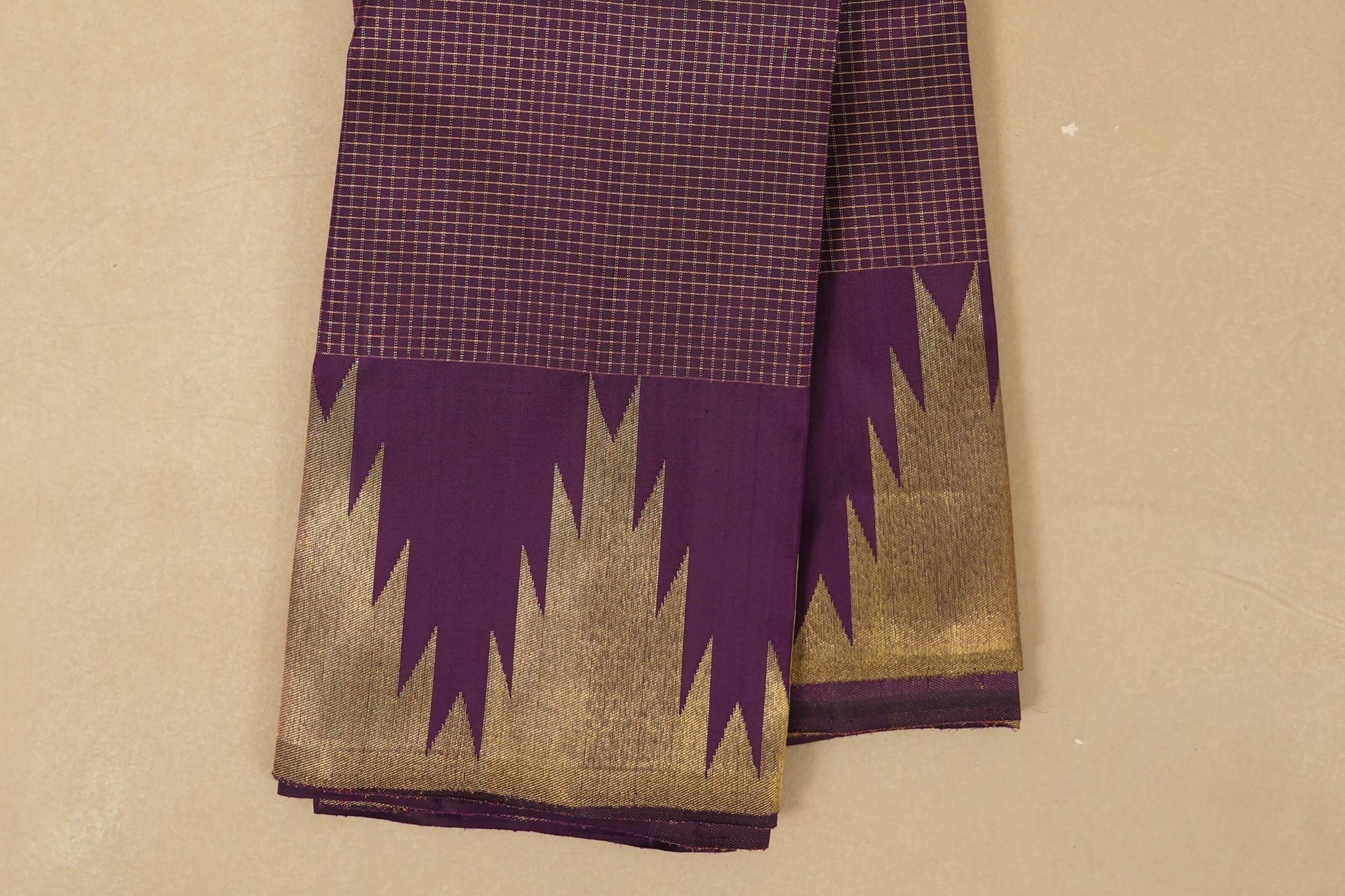 Temple borders vintage kanjivaram silk saree 